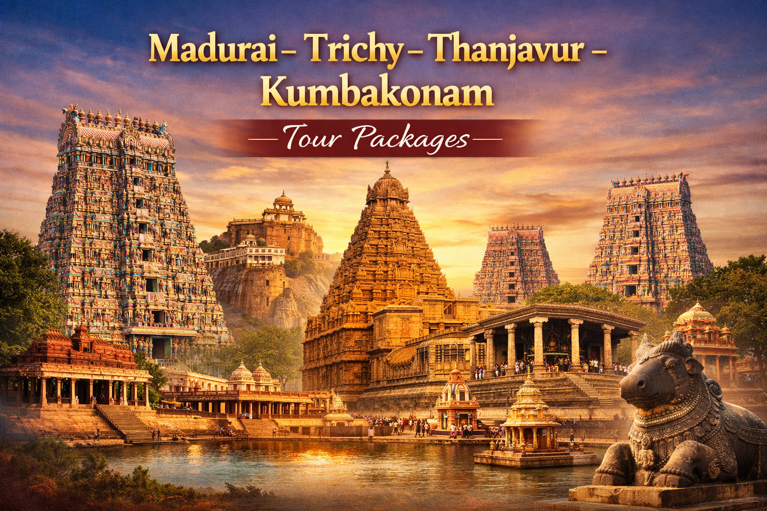 Madurai – Trichy – Thanjavur – Kumbakonam Tour Packages 
